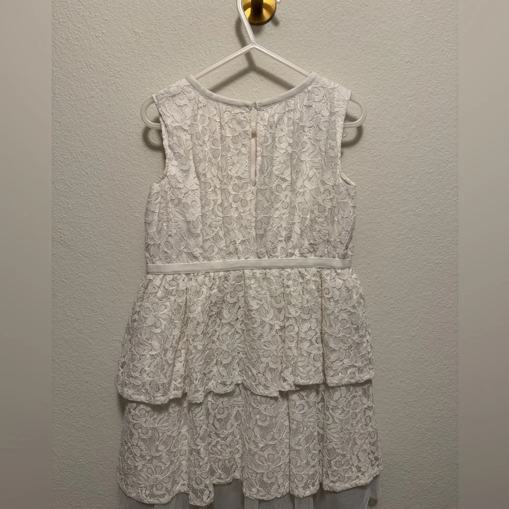 Cat & Jack lace toddler tank dress size 4T color cream